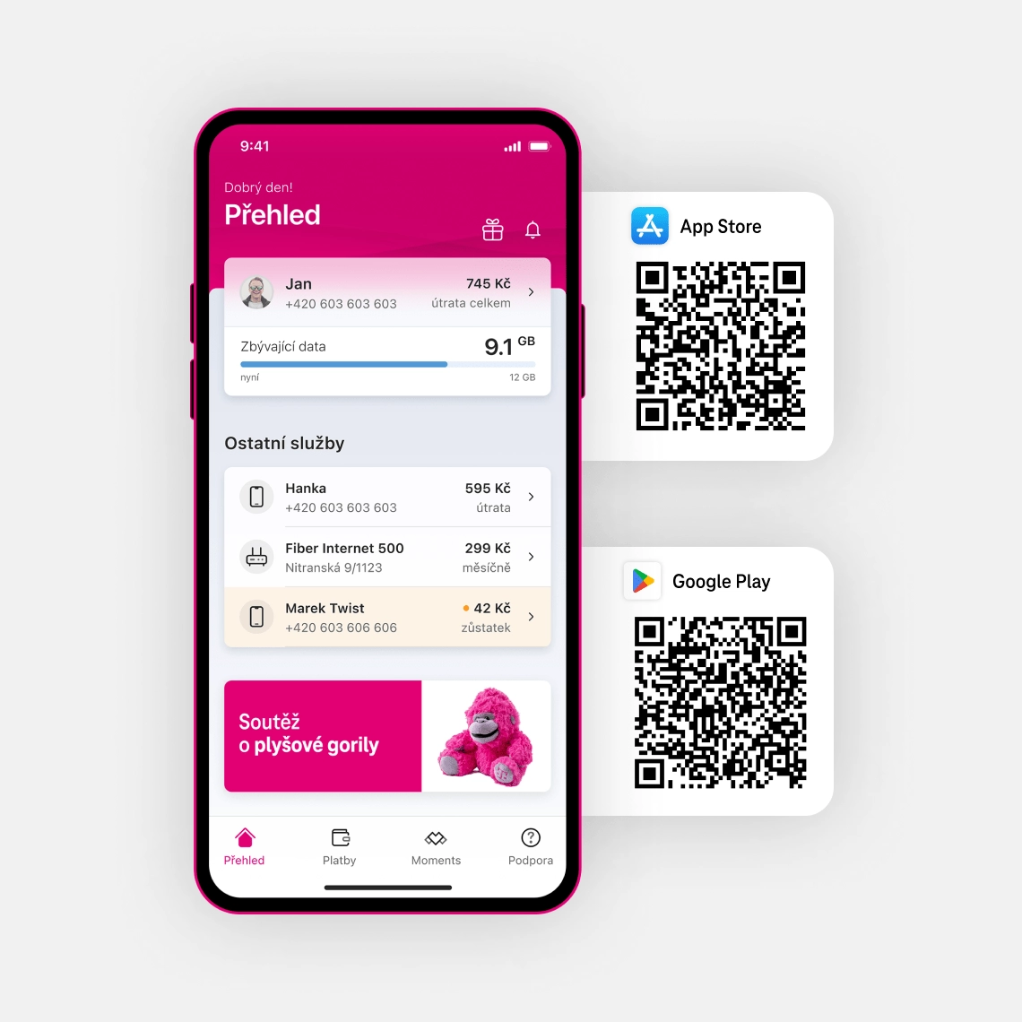 Aplikace Můj T-Mobile